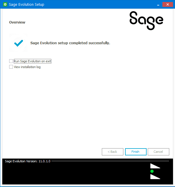 Sage 200 Evolution setup